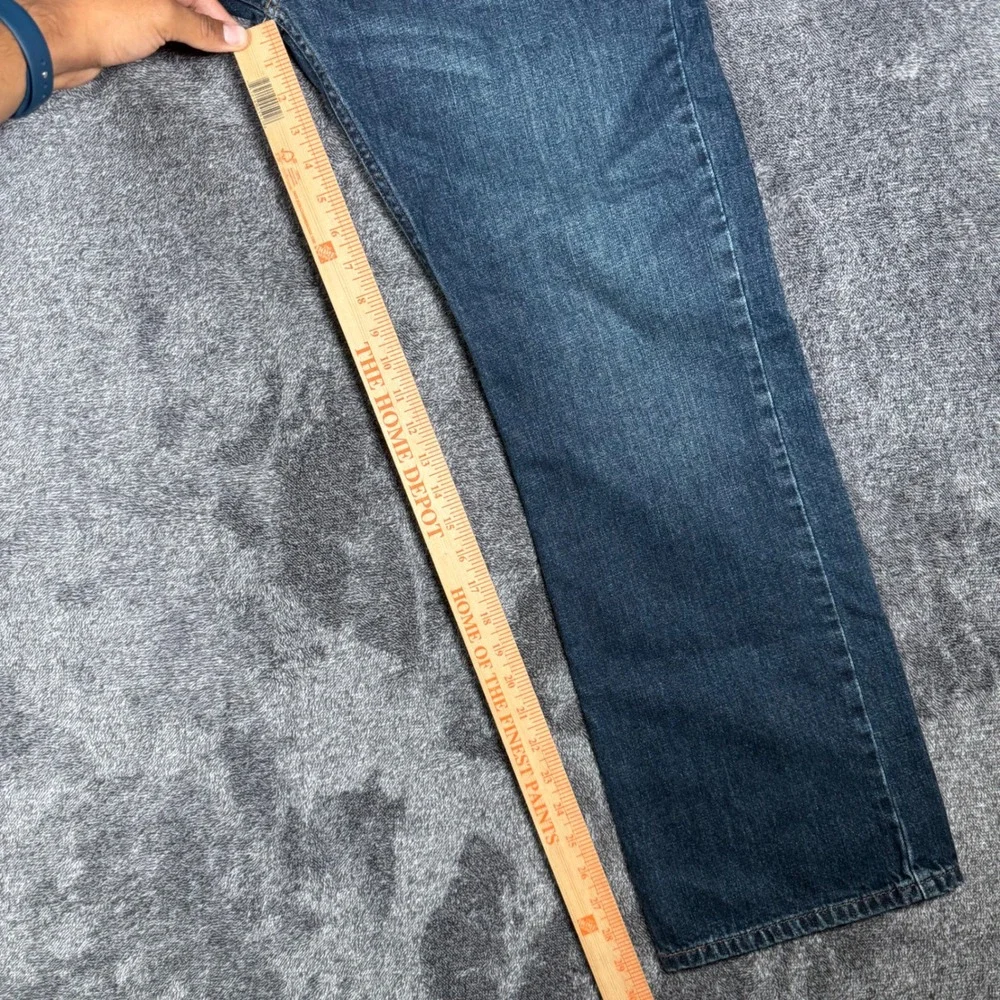 Levis 527 Slim Bootcut Jeans Mens 36x32 Dark Wash Denim Blue WaterLess 527-0534